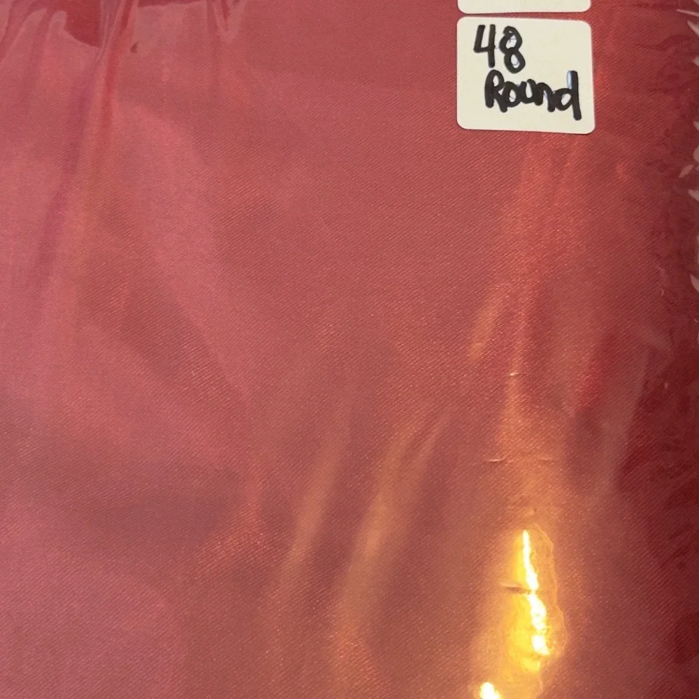 Red Velvet Christmas Tree Skirt Quilted Lattice‎ Sequin Beaded 48 Inch Round